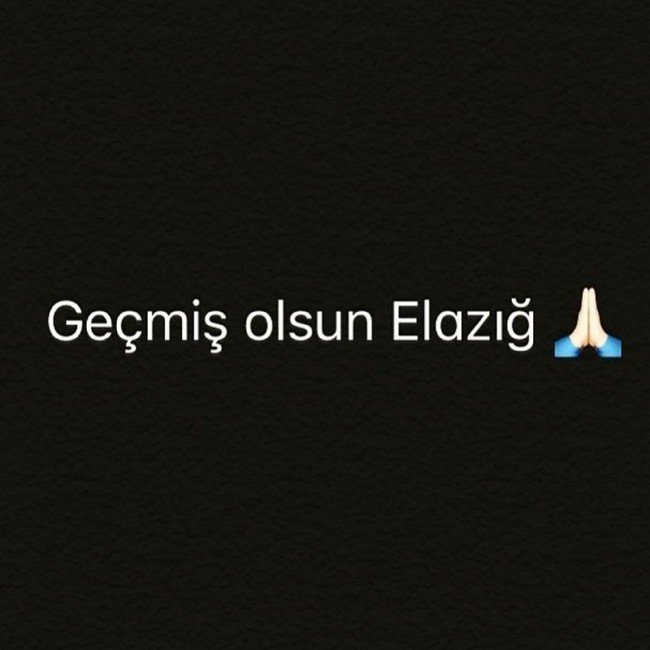 Deprem sonrası ünlülerden 'geçmiş olsun' mesajı 14