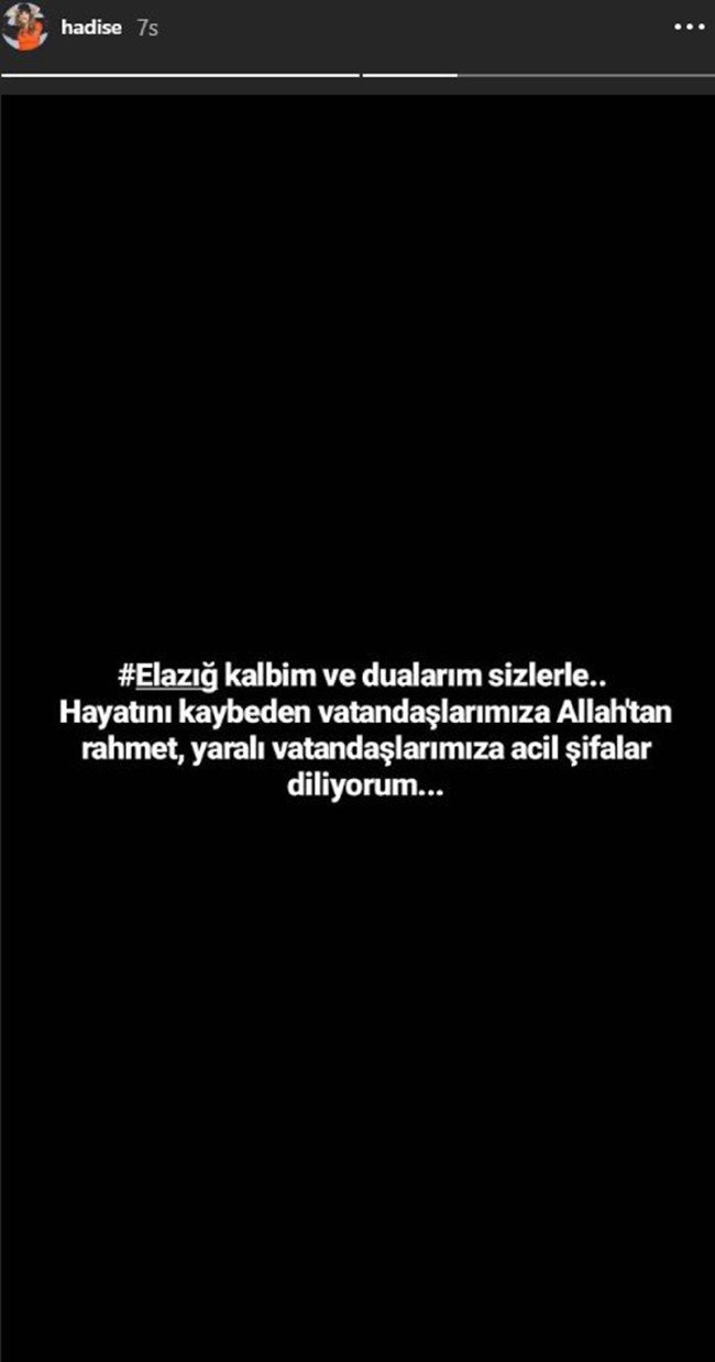 Deprem sonrası ünlülerden 'geçmiş olsun' mesajı 19