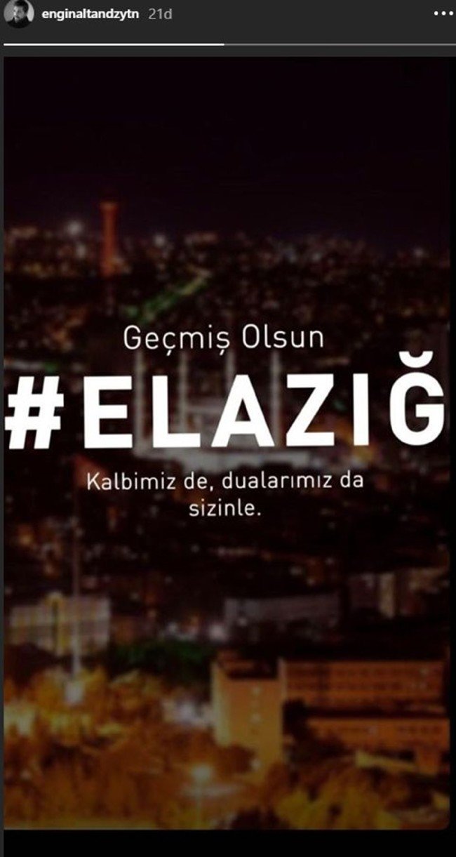 Deprem sonrası ünlülerden 'geçmiş olsun' mesajı 4
