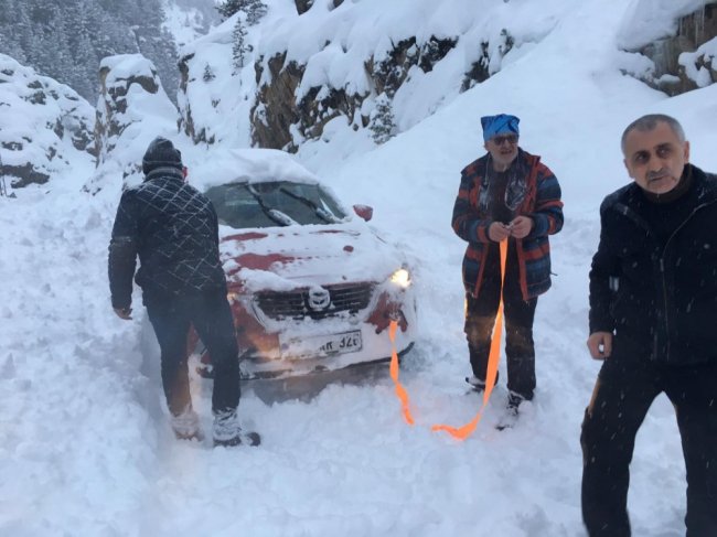 Artvin'de çığ düştü 1