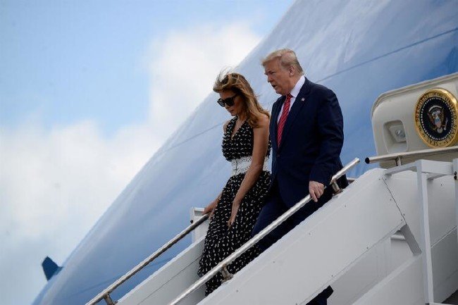 Trump yarışların startını 'canavarla' verdi 4