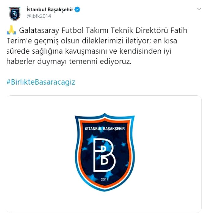 Koronavirüs testi pozitif çıkan Fatih Terim'e destek mesajı yağdı 12