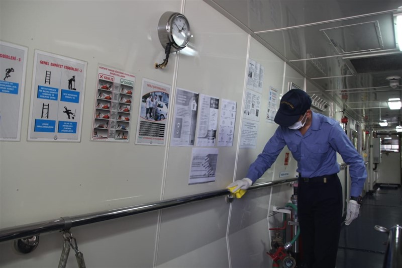 Deniz Kuvvetleri Komutanlığında koronavirüse karşı yoğun önlem 11