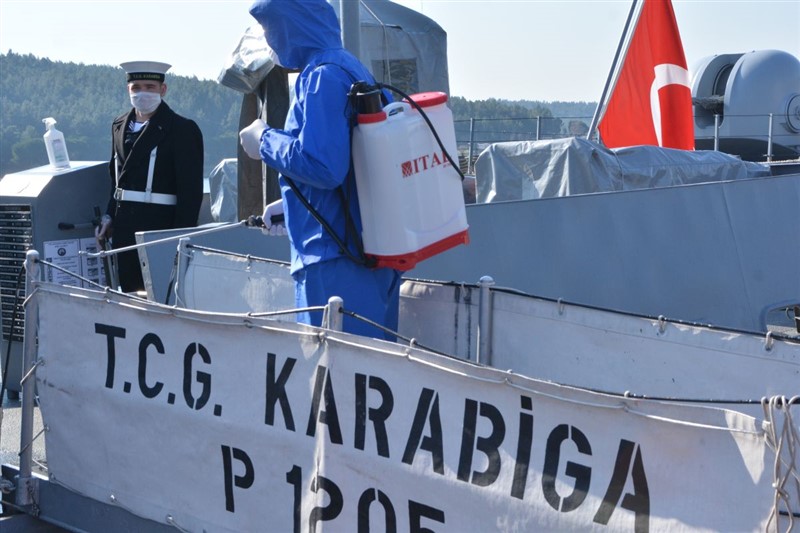 Deniz Kuvvetleri Komutanlığında koronavirüse karşı yoğun önlem 22