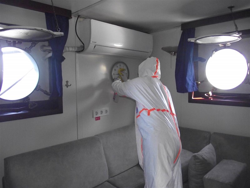 Deniz Kuvvetleri Komutanlığında koronavirüse karşı yoğun önlem 1