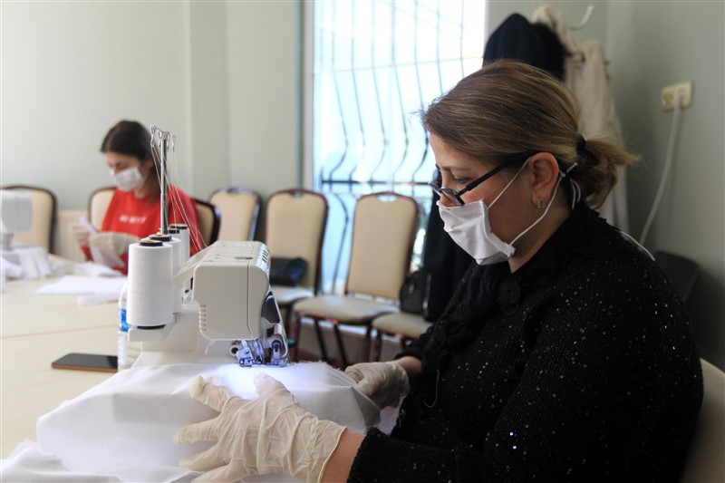 İşitme engelliler için ağız bölümü şeffaf maske 6