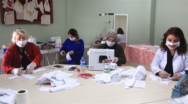 İşitme engelliler için ağız bölümü şeffaf maske 1