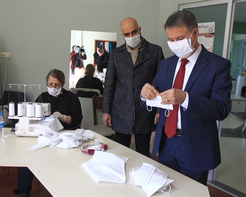 İşitme engelliler için ağız bölümü şeffaf maske 7