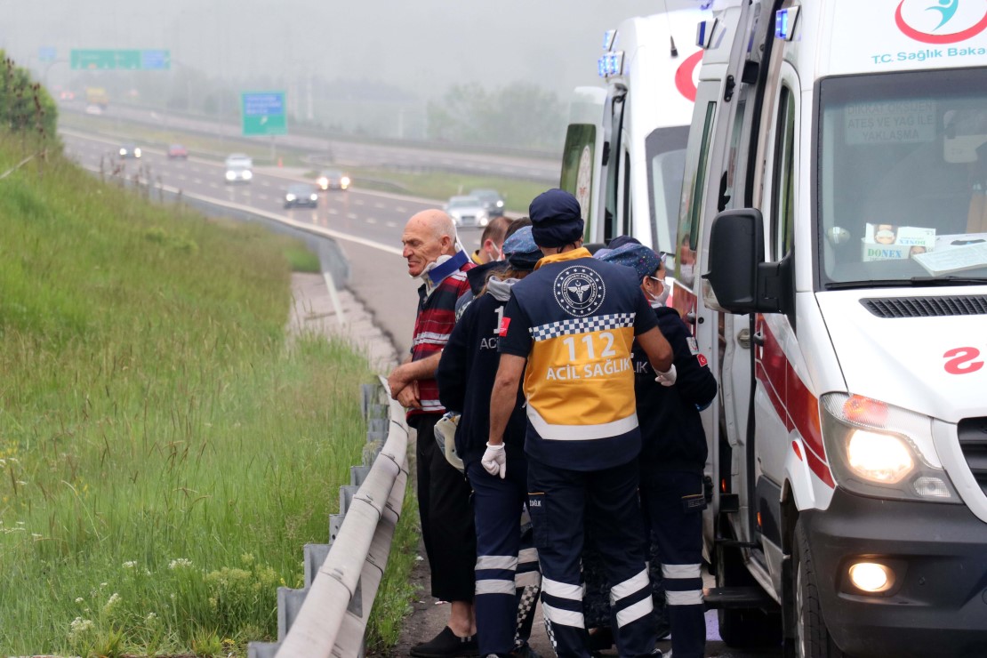 Bolu'da korku dolu anlar... Kanala uçan cipten kurtuldular 6