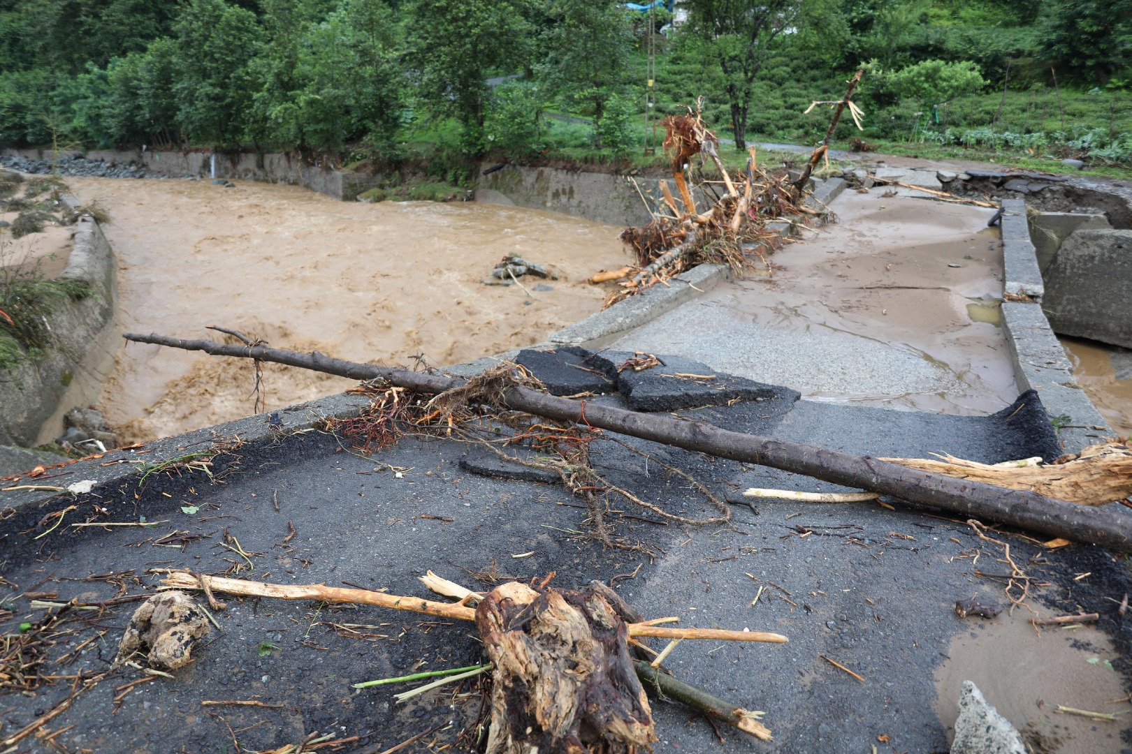 İşte Rize'yi vuran sel felaketinin yürek yakan görüntüsü 21