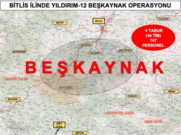 Son dakika! Bitlis'te Yıldırım-12 Beşkaynak Operasyonu başladı 1
