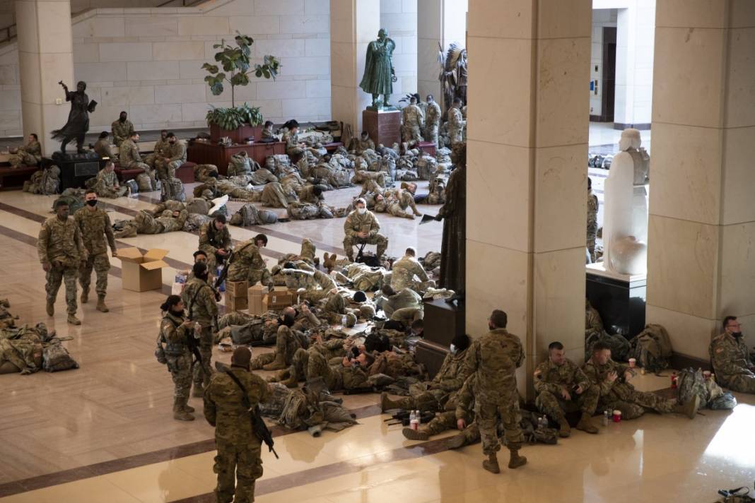 Görüntüler Kongre binasından! Ulusal Muhafızlar nöbette 7