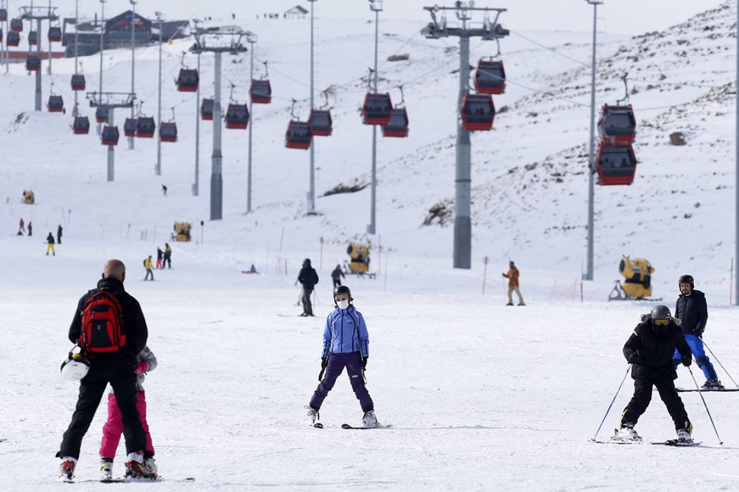 Kayak merkezlerinde Kovid- 19 yasaklarına yine uyulmadı 16