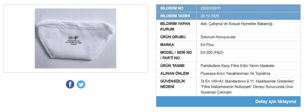 Bakanlık tek tek ifşa etti, satışı yasaklandı! İşte tehlike saçan maskeler 19