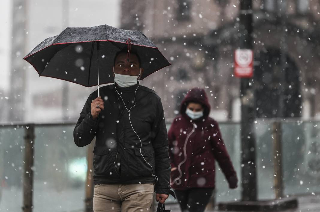 Beklenen kar yağışı başladı 2