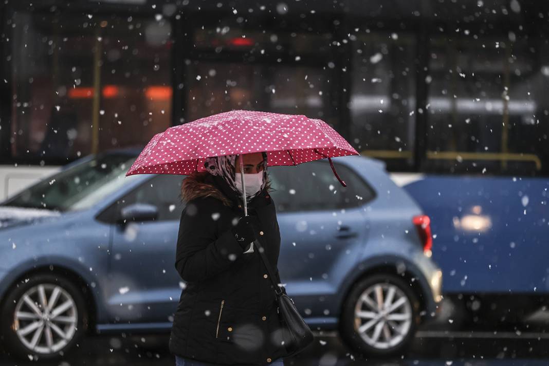 Beklenen kar yağışı başladı 6