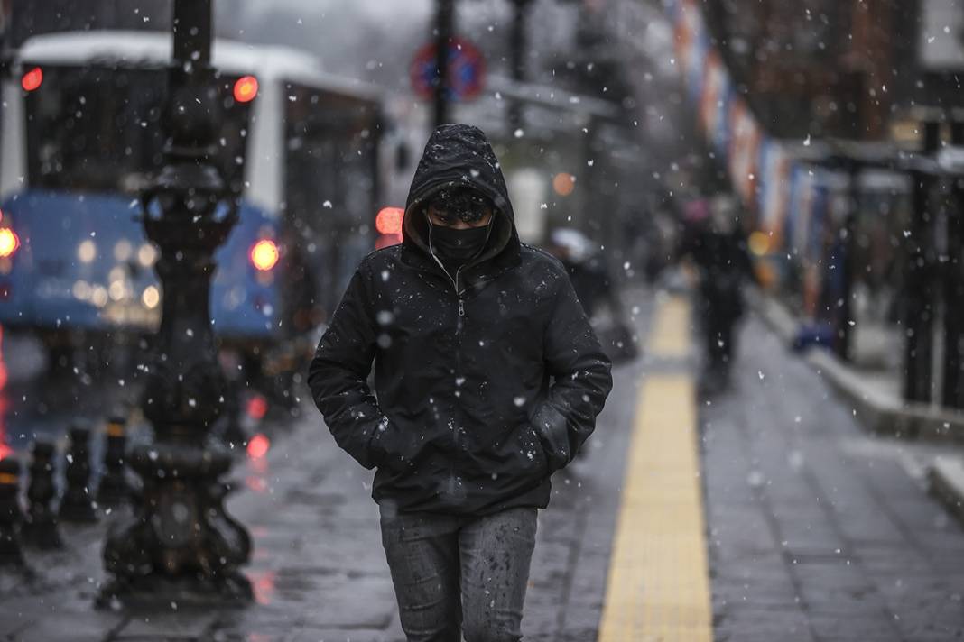 Beklenen kar yağışı başladı 7