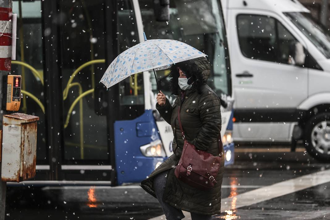 Beklenen kar yağışı başladı 8