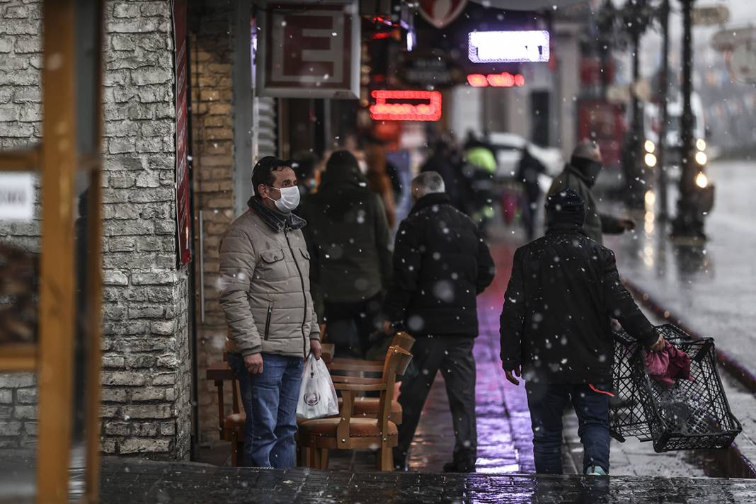 Beklenen kar yağışı başladı 10