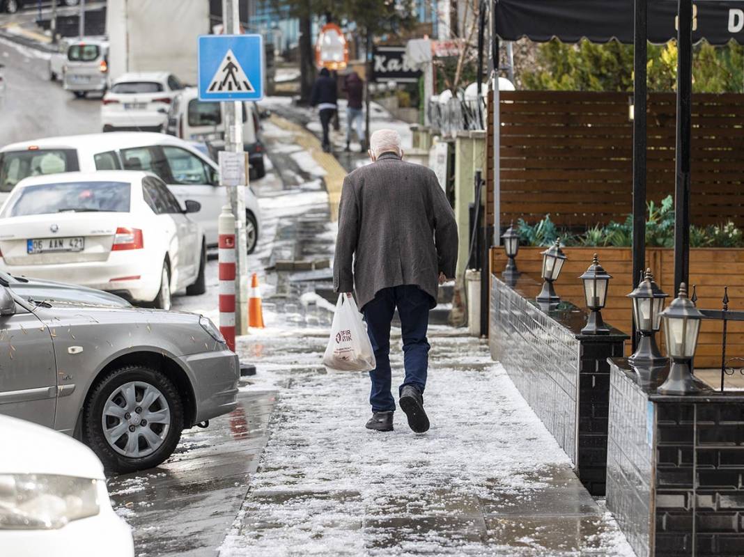 Ankara'da dolu yağışı 2
