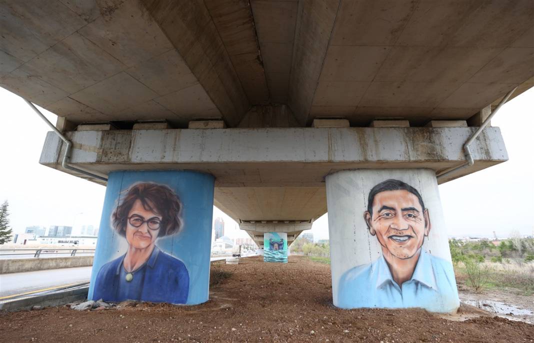 Mansur Yavaş sosyal medyadan paylaştı! Sağlık çalışanlarına grafiti yolu 2