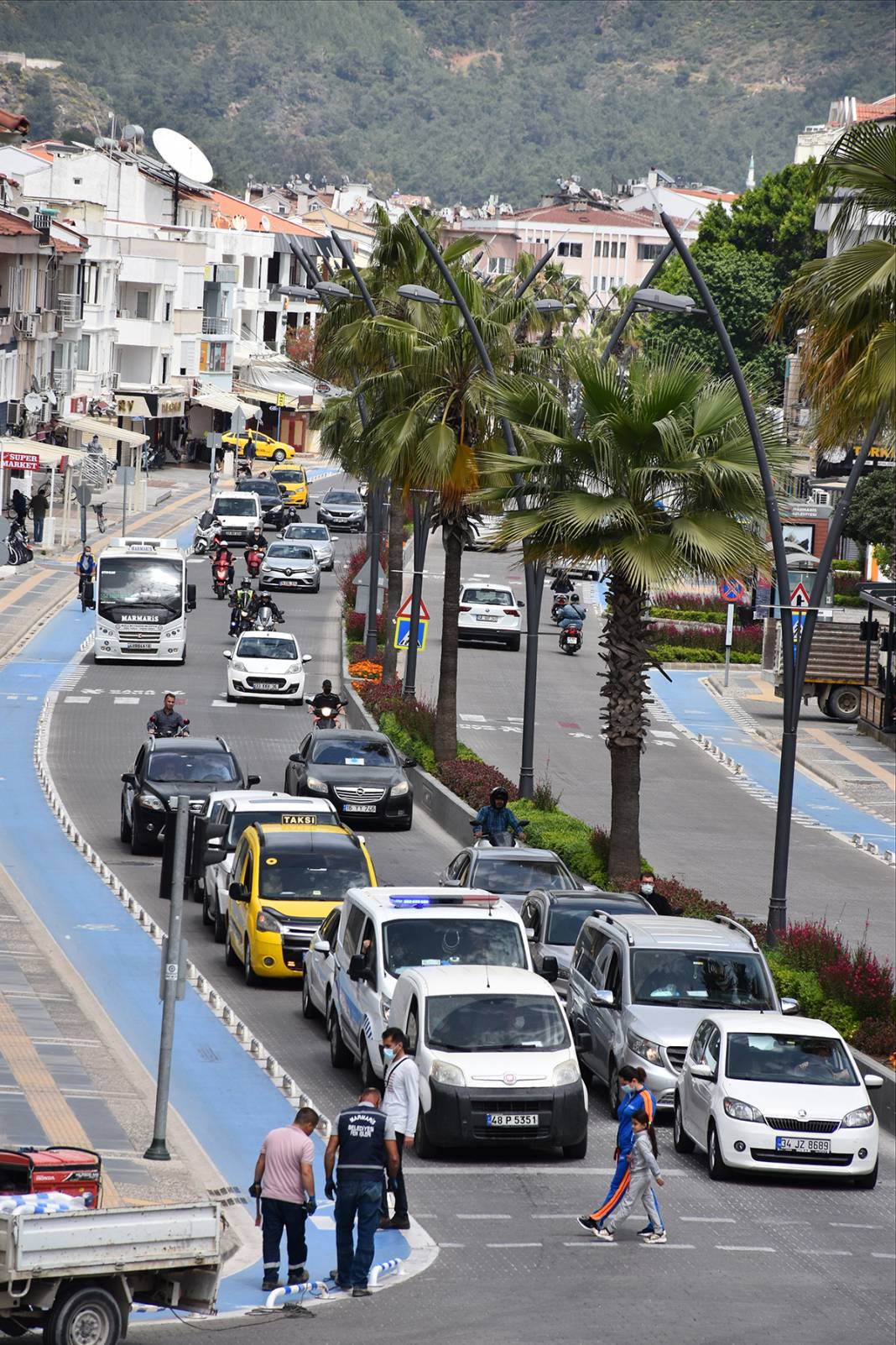 Tam kapanma öncesi Bodrum'da yoğunluk arttı 6