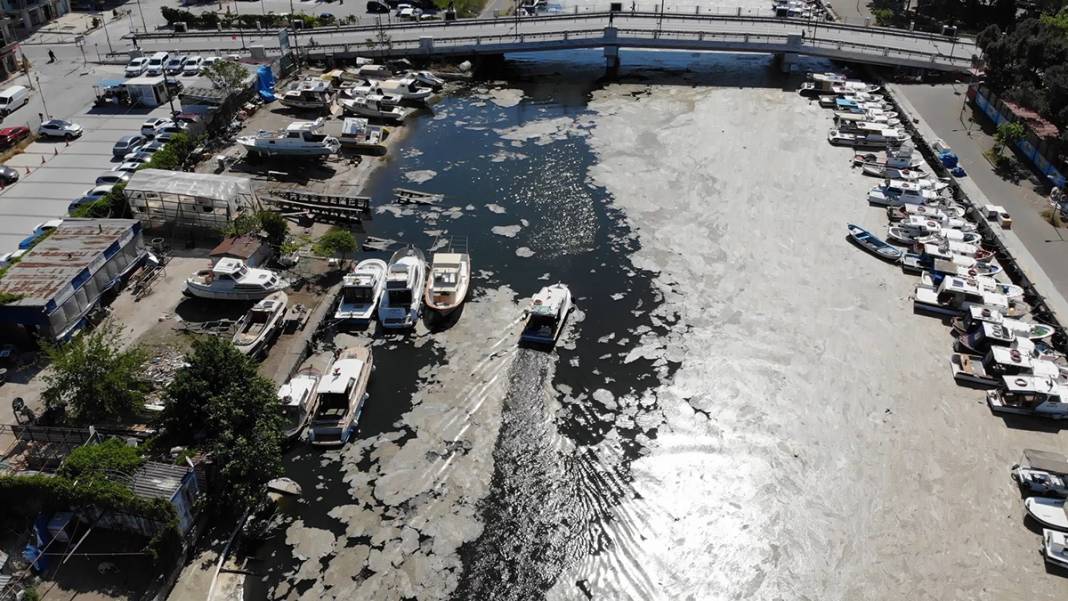 Müsilaj Çanakkale'yi ikiye bölen Sarıçay'ı da kapladı 7