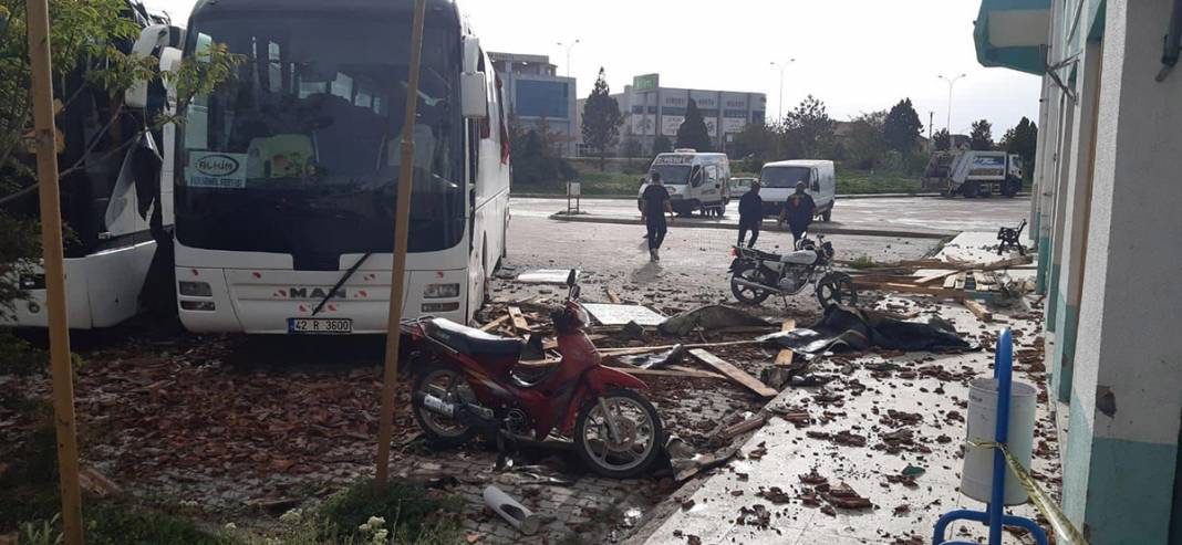 Yer: Konya! Böyle geldi, önüne geleni yuttu 6