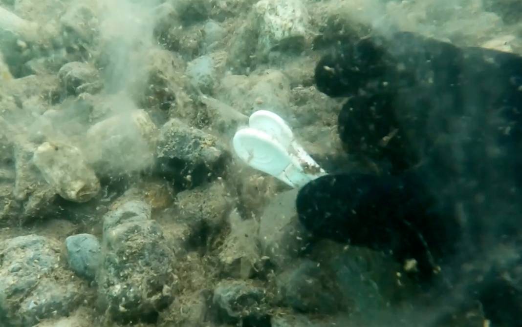 Deniz temizliğine dalış sporcuları da katıldı: Müsilaj örümcek ağlarını andırıyor 2