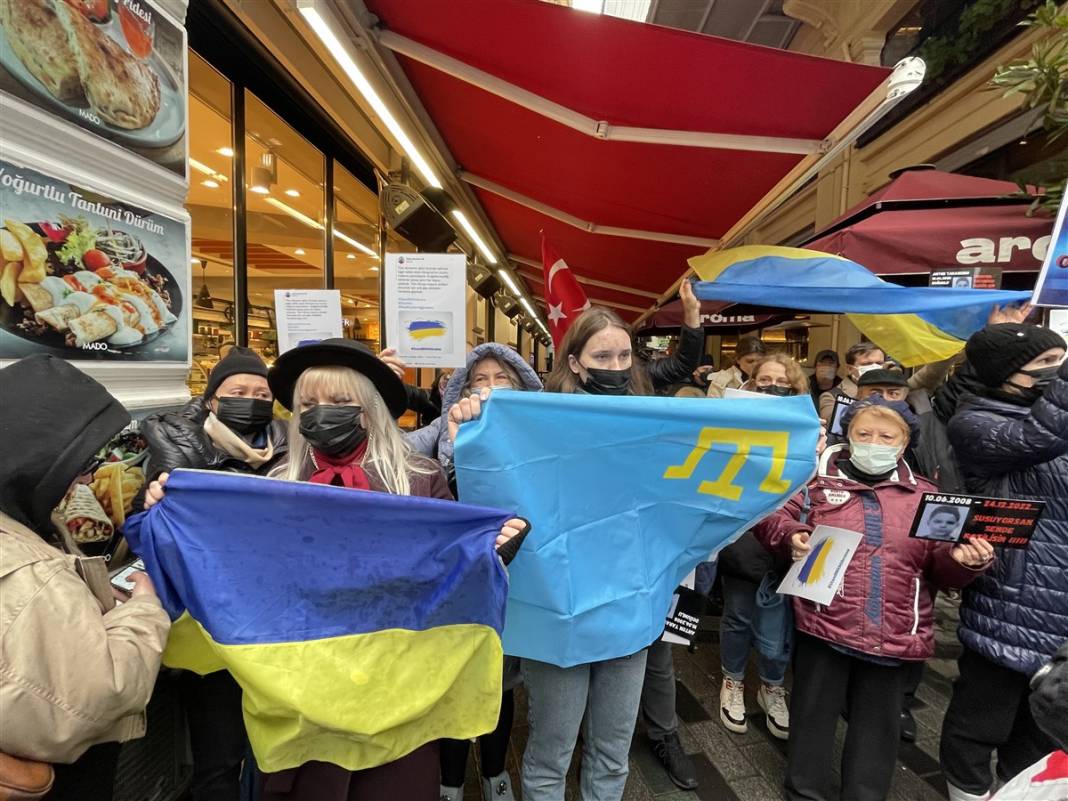 İstanbul'da protesto: Putin, ellerini Ukrayna'dan çek 7