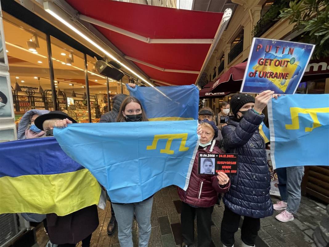 İstanbul'da protesto: Putin, ellerini Ukrayna'dan çek 5