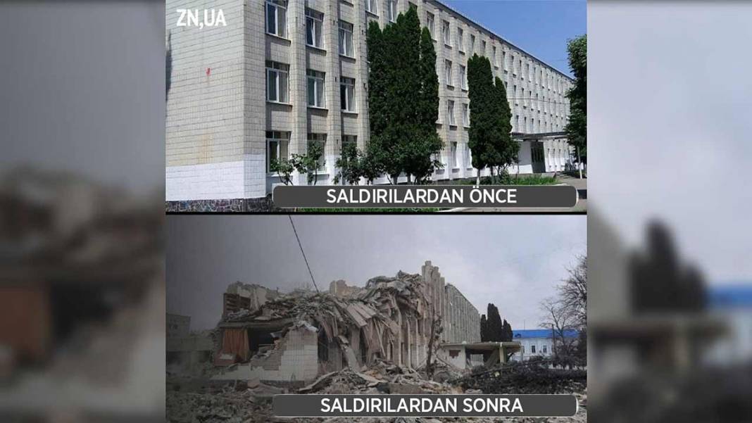 Ukrayna meydanlarının Rus saldırısı öncesi ve sonrası durumu 9