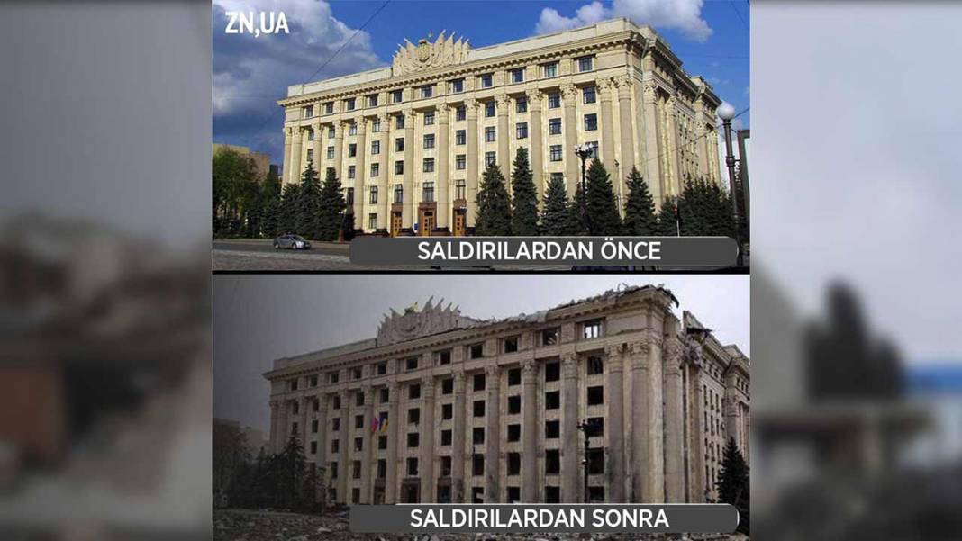 Ukrayna meydanlarının Rus saldırısı öncesi ve sonrası durumu 8