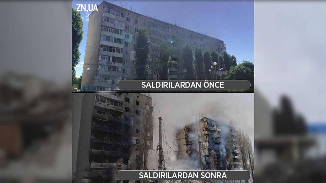 Ukrayna meydanlarının Rus saldırısı öncesi ve sonrası durumu 1