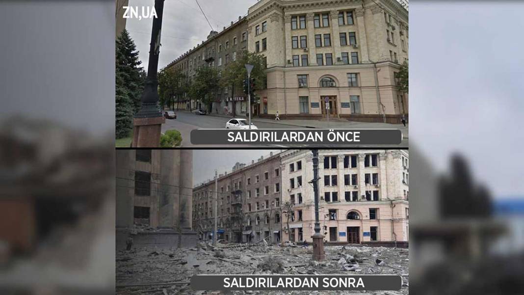 Ukrayna meydanlarının Rus saldırısı öncesi ve sonrası durumu 5