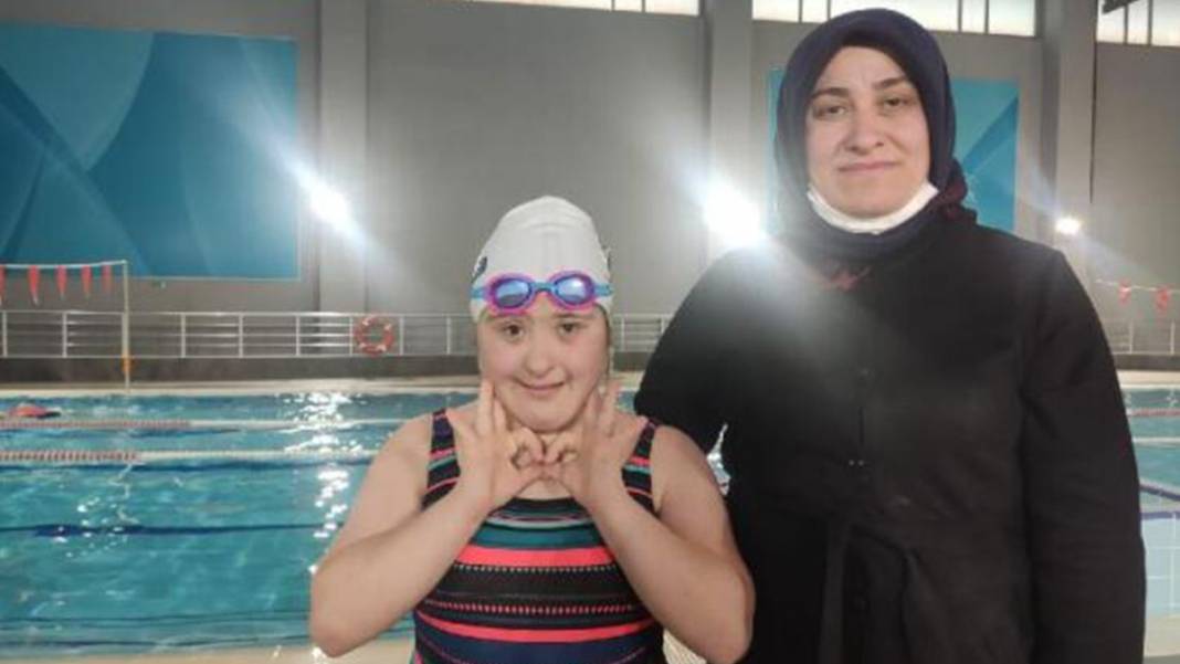Down sendromlu Şeyma yüzmeyle hayata tutundu 4
