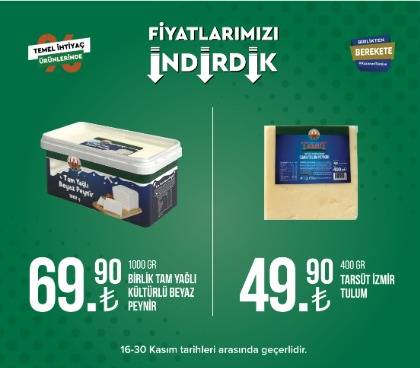Tarım kredi marketlerinde indirim yağmuru! Peynir, yağ, çay ve daha birçok üründe fiyatlar düştü! Bu fırsatı kaçıran pişman olur 7