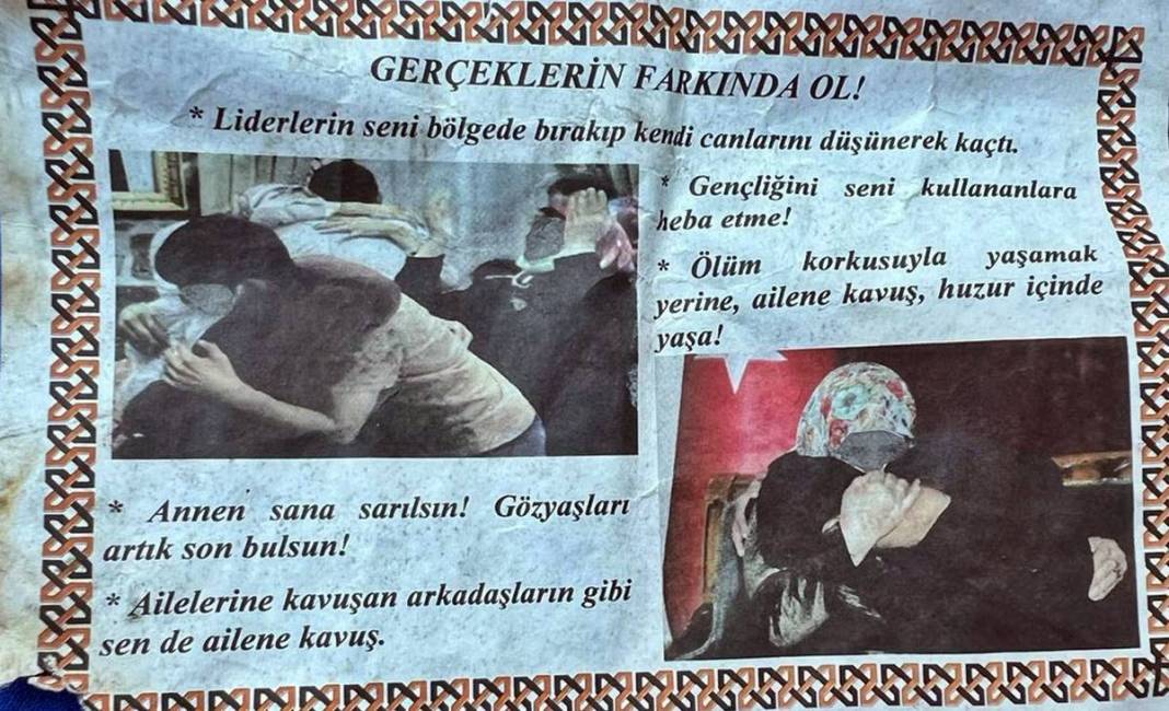 TSK, Kürtçe ve Türkçe 'Teslim olun' yazan bildiri dağıttı 5