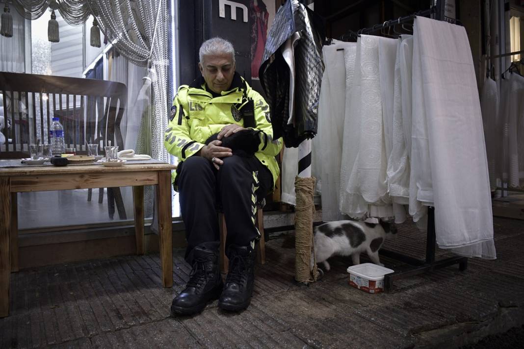 Esnaf ile kedilerin arasındaki samimiyet tebessüm ettirdi: Mamalarını vermeden bana rahat uyku yok 24