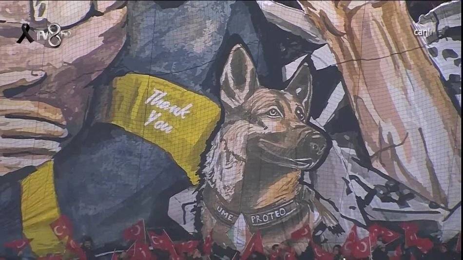 Basel maçı öncesi Trabzon'da duygulandıran koreografi: Yaralarımızı birlikte saracağız 2