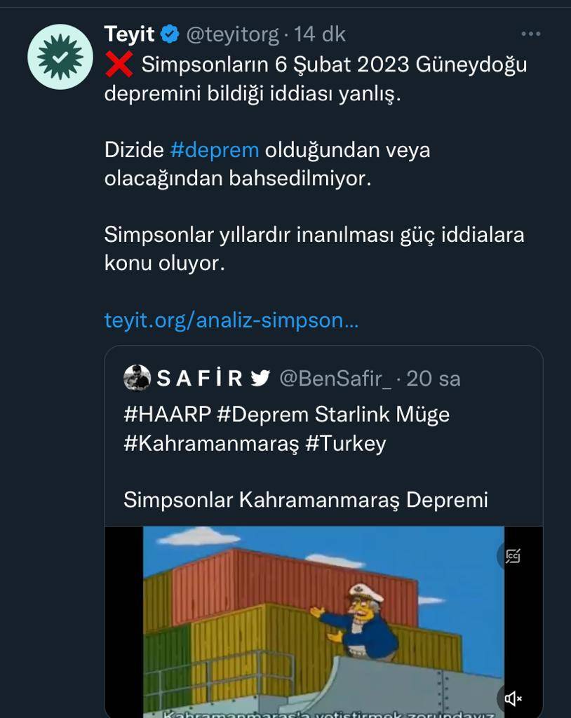 Simpsonslar Kahramanmaraş depremini de mi bildi? Çizgi dizinin o bölümü sosyal medyayı salladı... İzleyenler "yok artık" dedi 5