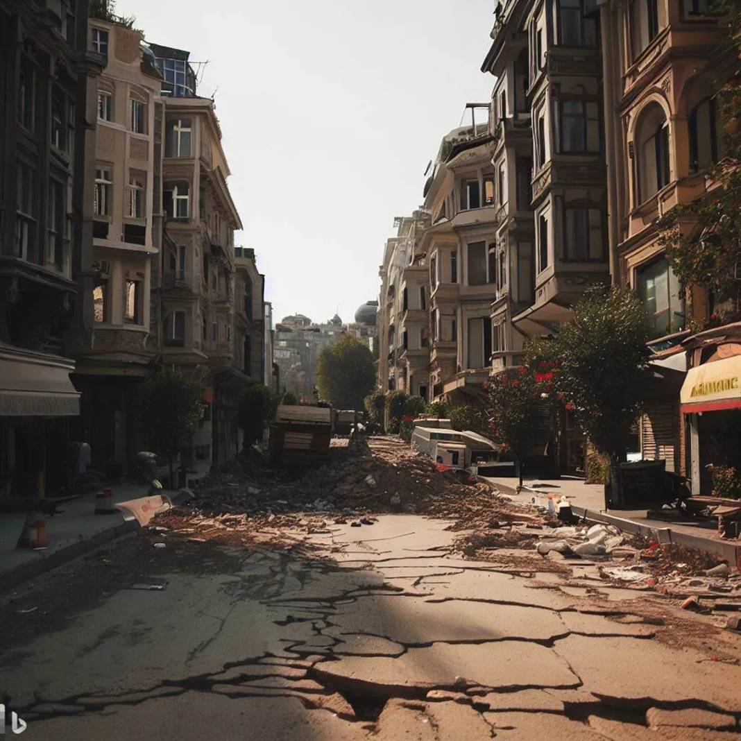 Yapay zeka İstanbul depremini çizdi: Tarihi yapılar ağır hasarlı, binalar enkaz olmuş! 19