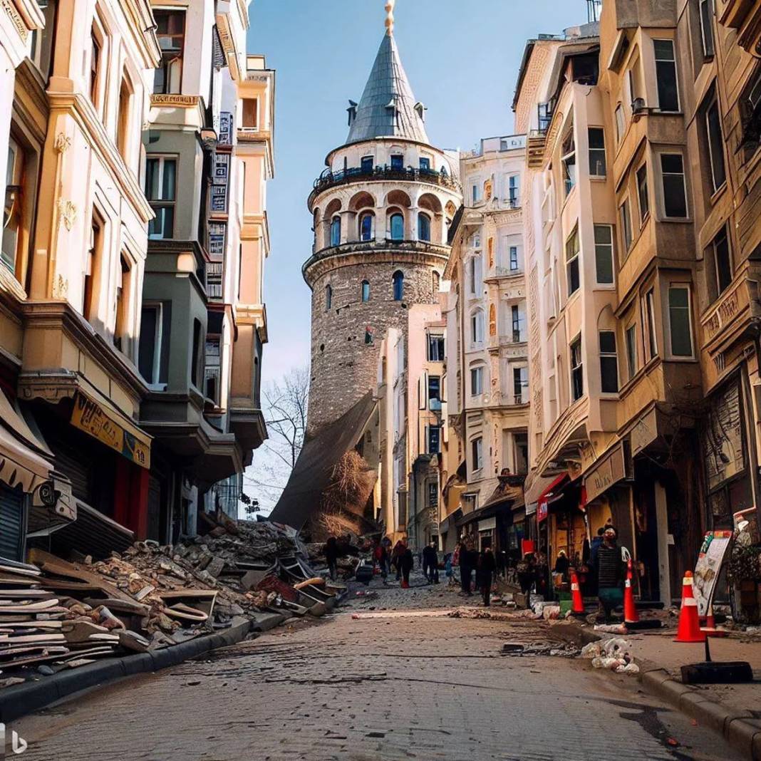 Yapay zeka İstanbul depremini çizdi: Tarihi yapılar ağır hasarlı, binalar enkaz olmuş! 14