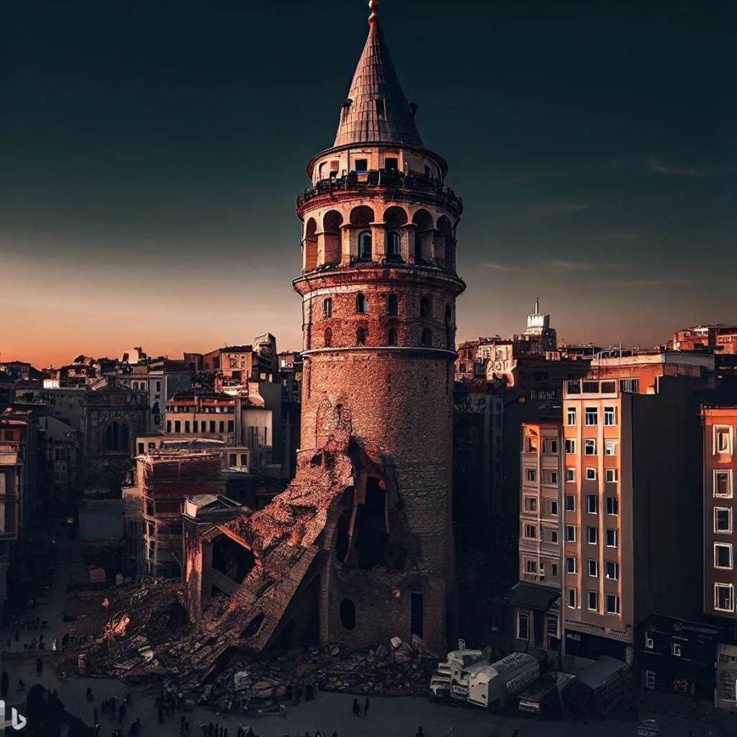 Yapay zeka İstanbul depremini çizdi: Tarihi yapılar ağır hasarlı, binalar enkaz olmuş! 2