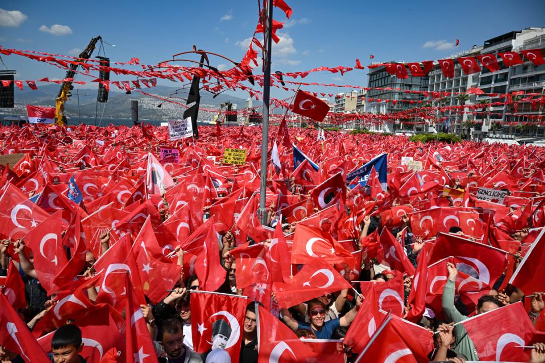 Altı liderden İzmir'de gövde gösterisi: Alan doldu taştı 7