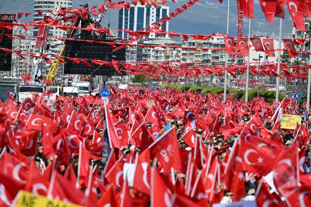 Altı liderden İzmir'de gövde gösterisi: Alan doldu taştı 10