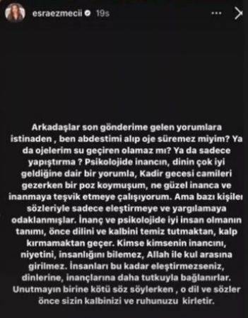 Başında başörtü elinde Yasin kitabı ile poz vermişti! Esra Ezmeci gelen tepkilere daha fazla dayanamadı: Ben abdestimi alıp... 5