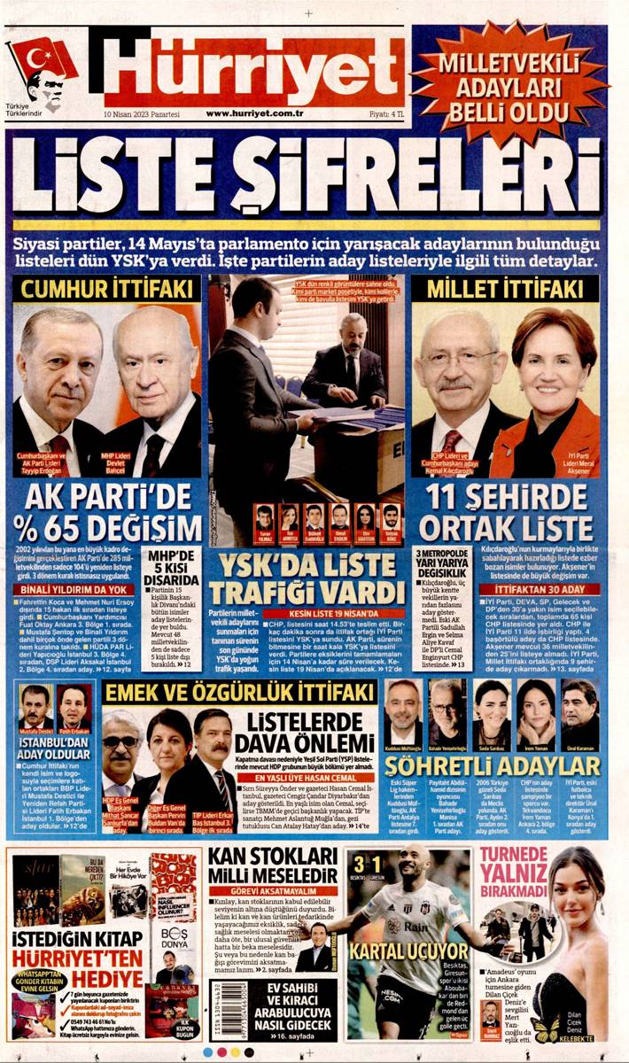 14 Mayıs seçiminde son viraj! Gazeteler aday listelerini nasıl gördü? 14