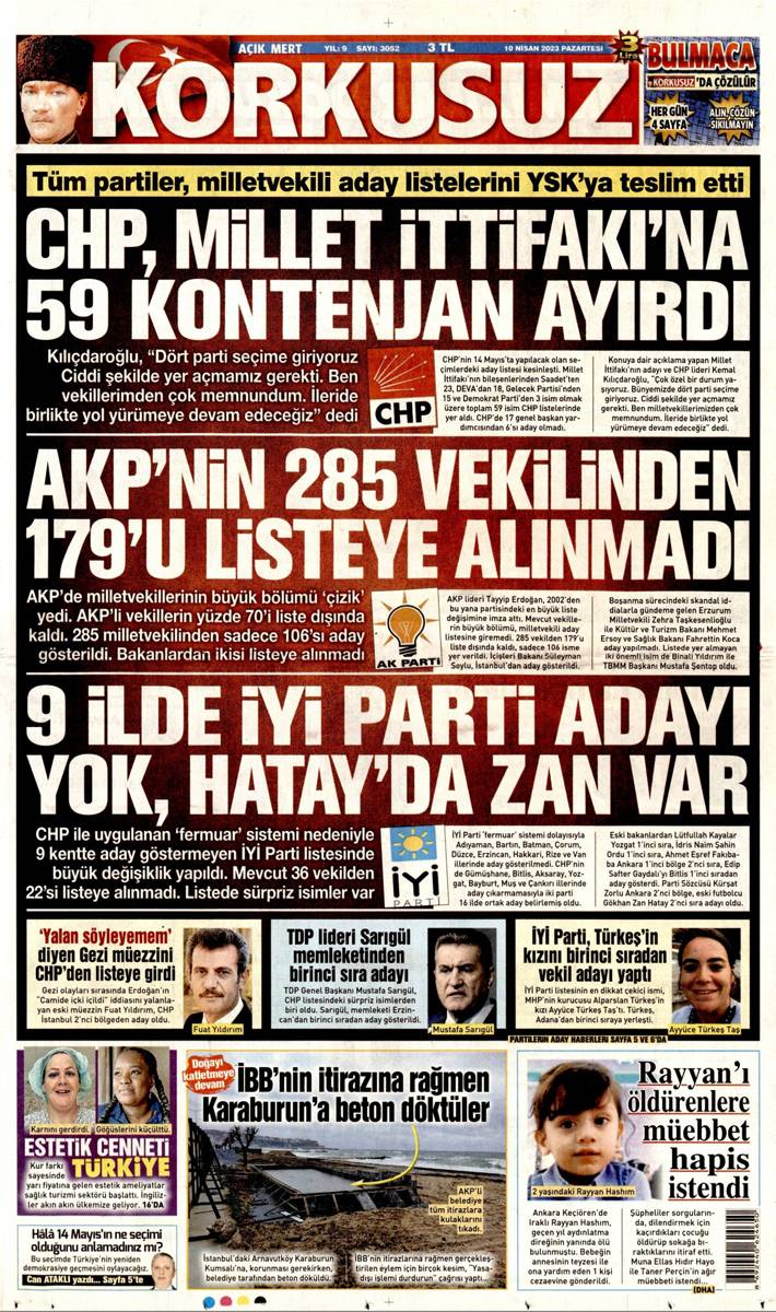 14 Mayıs seçiminde son viraj! Gazeteler aday listelerini nasıl gördü? 13