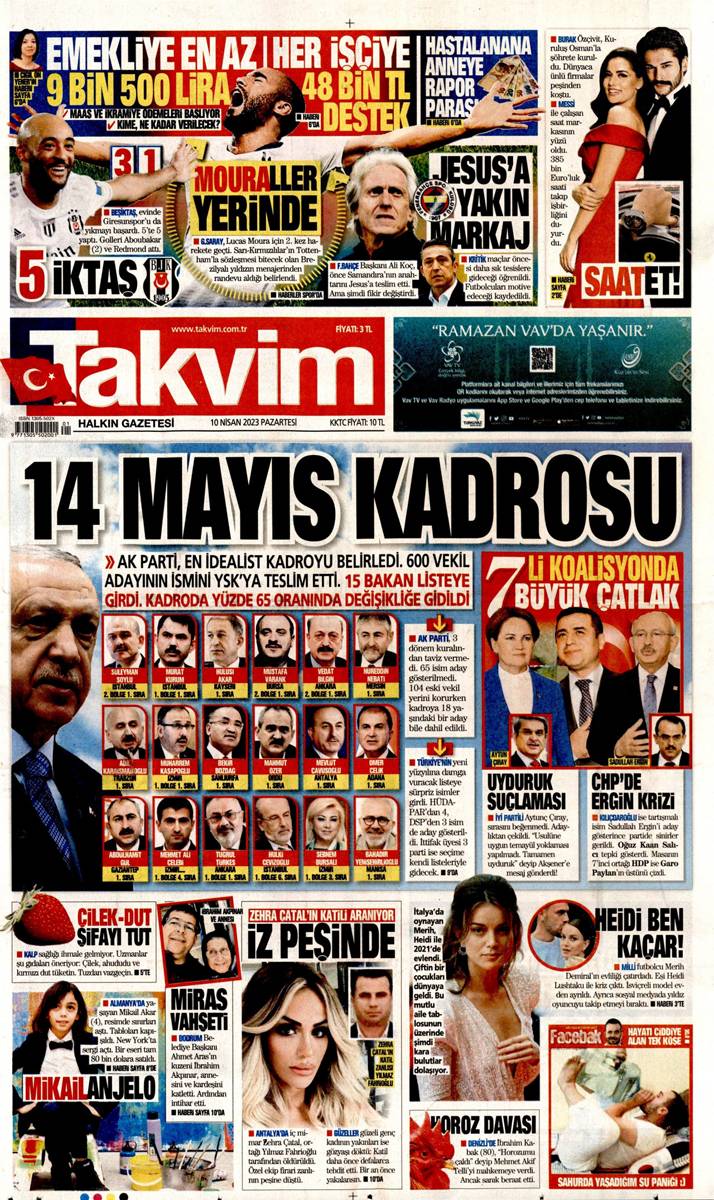 14 Mayıs seçiminde son viraj! Gazeteler aday listelerini nasıl gördü? 7